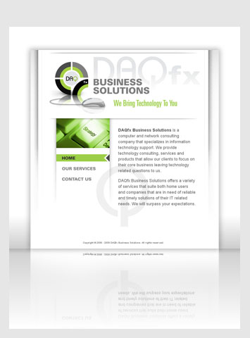 DAQfx website design